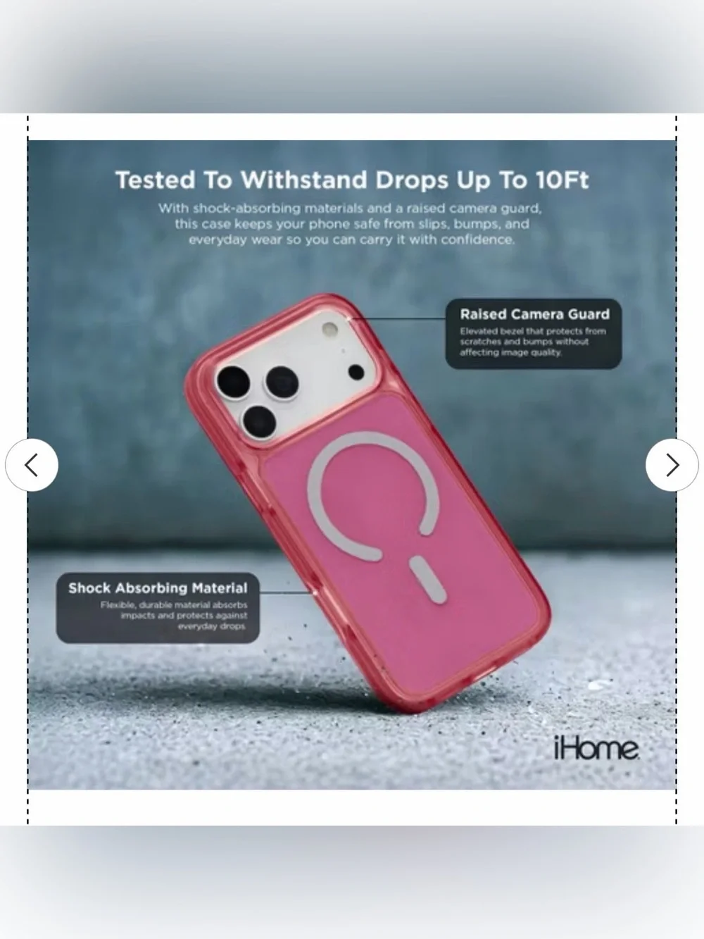 iHome Pink MagSafe-Compatible Case for iPhone 17 Air - Velo Case